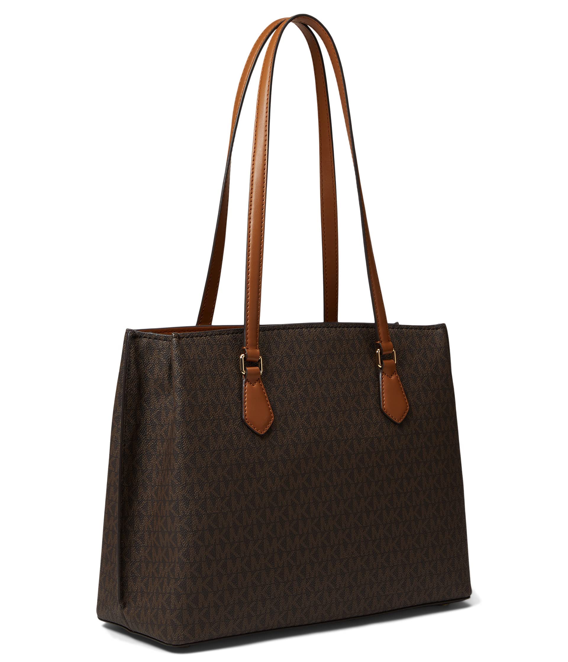 MICHAEL KORS Womens LG TZ tote Hand Bag - Brn/Acorn Brown