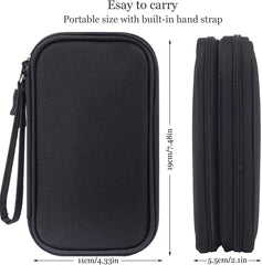 CAOODKDK Electronics Accessories Organizer Pouch Bag, Travel Universal Organizer for Cable, Charger, Phone, SD Card, Business Travel Gadget Bag