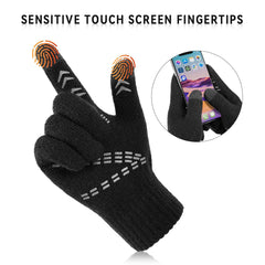 TERRIFI Winter Gloves for Men and Women, Thermal Gloves with Touch Screen Finger, Windproof Warm Glove for Cold Weather, for Driving, Running, Cycling, Hiking