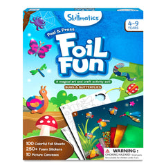 Skillmatics Foil Fun - Bugs & Butterflies, No Mess Art for Kids, Craft Kits & Supplies, DIY Creative Activity, Travel Toys, Gifts for Boys & Girls Ages 4, 5, 6, 7, 8, 9