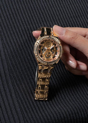 GUESS Women's Quartz Analog Watch with Stainless Steel Strap GW0604L3, Rose Gold, Bracelet