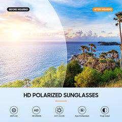 WASAIKKU Polarized Sunglasses for Men Fashion Sunglasses with 100% UV Protection Sports Fishing Driving Shades