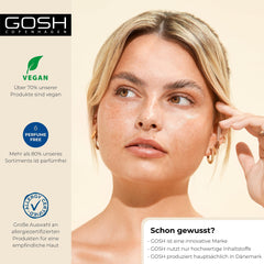 GOSH Foundation with SPF 15 for Light & Dark Skin, Vegan, Matte Makeup for Dry, Sensitive & Oily Skin, Smudge- and Sweat-Proof, Oil-Free, Adjustable Coverage, No Mask Effect, 008Y