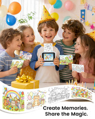 iPrint AI Voice-to-image Sticker Maker for Creative Kids - 2.8" Touchscreen