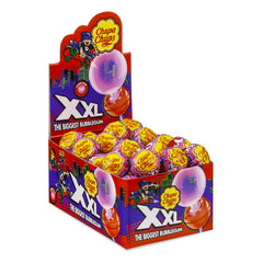 Chupa Chups XXL Bubblegum Filled Fruit Lollipops Candy - 29 g (Pack of 25 Pieces)