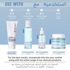 Nightingale Daily Derma Cleansing Foam (mild acid) 140ml - Hydrating Daily Face Cleanser with Hyaluronic Acid, 96.9% - Hypoallergenic, Cruelty Free Cleansing for Sensitive Skin
