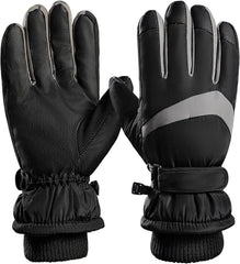 Ski Gloves Men Winter Gloves Warm for Men & Women Waterproof Gloves Touchscreen Snow Gloves Women, 12 Years