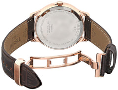 Tissot mens Tradition Stainless Steel Dress Watch Rose Gold T0636103604700