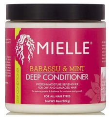 Mielle Organics Moisturizing Avacado Hair milk 8oz, White Peony Leave-In Conditioner 8oz & Babassu Oil and Deep Mint Conditioner 8oz