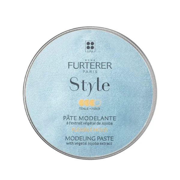 Rene Furterer STYLE Modeling Paste - Sculpts & Texturizes, Flexible Hold With Moisturizing Jojoba Extract For All Hair Types - Vegan & Silicone-Free - 2.5 fl. oz