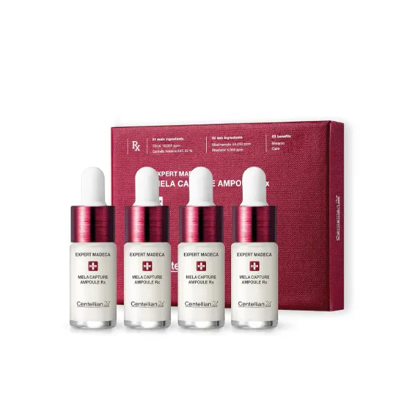 CENTELLIAN 24 Expert Ampoule (Season 2, 0.2fl oz x 4 pcs) - Korean Serum for Face. Soothing, Even Tone, Dry Sensitive Skin