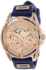 GUESS Ladies 40mm Watch - Purple Strap Lavender Dial Iridescent Case