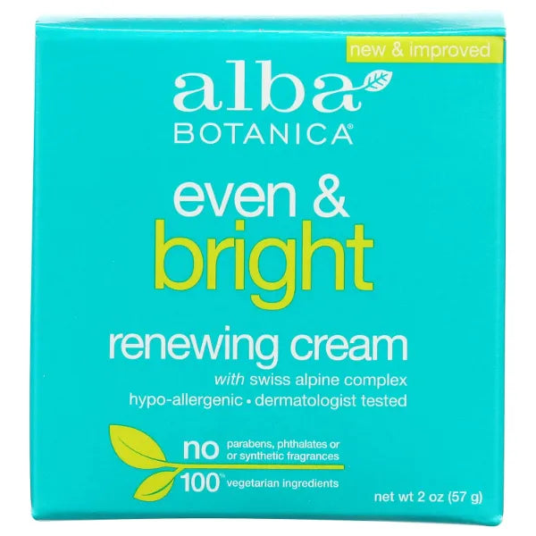 Alba Botanica Even & Bright Renewing Cream - 2oz