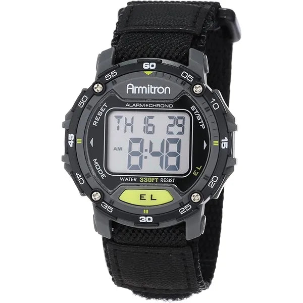 Armitron Sport Unisex Digital Nylon Strap Watch