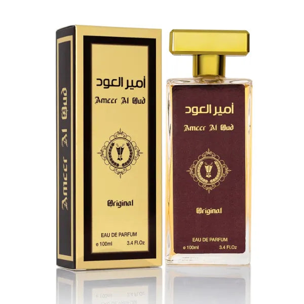 URBAN COLLECTION Ameer Al Oud for Men & Women - Wood, Oriental Earthy Fragrance - Top Notes of Agarwood, Vanilla & Sweet Sugar - Base Scents of Sandalwood & Herbal - Free of Paraben - Elegant 100ml Bottle