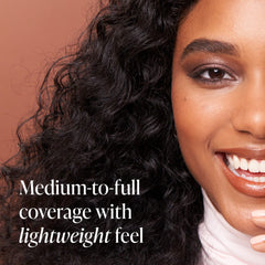 Mally Beauty Stress Less Performance Foundation - Light - Buildable Medium to Full Coverage - Lightweight Foundation Liquid - Niacinamide Brightens and Hydrates Skin - Satin Finish