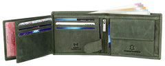 WildHorn Men Leather Wallet for Men Men's Wallet - OLIVER GREEN