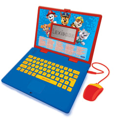 Lexibook Paw Patrol - Educational and Bilingual Laptop Italian/English - Toy for Child Kid (Boys & Girls) 124 Activities, Learn Play Games and Music with Chase Marshall - Red/Blue