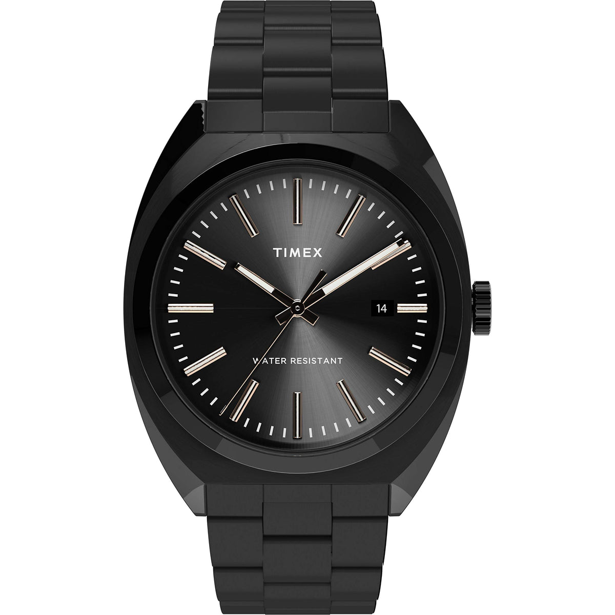 Timex Men's Milano XL 38mm Watch - Black/Rose Gold