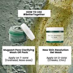 AXIS-Y New Skin Resolution Gel Mask 100ml / 3.38 fl. oz | Skincare Face Mask | Heartleaf | Niacinamide | Skin Soothing | Korean Skincare