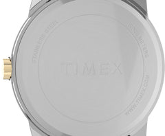 Timex Men's Easy Reader 38mm Perfect Fit Watch – Two-Tone Case White Dial with Two-Tone Expansion - Two-ToneBand