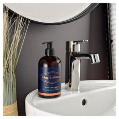 King C. Gillette Men’s Beard and Face Wash with Coconut Water Argan Oil and Avocado Oil 350 ml - Packaging May Vary