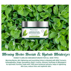 Biotique MORNING NECTAR MOISTURIZING CREAM WITH PLANT DERIVED VITAMIN E Nourish & Hydrate For a Flawless Complexion All Skin Types-50gm
