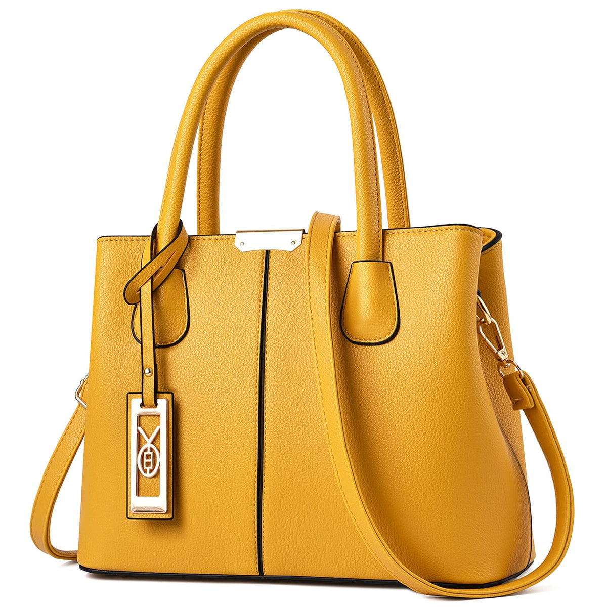 COCIFER Purses and Handbags for Women Shoulder Tote Bags Top Handle Satchel - Yellow