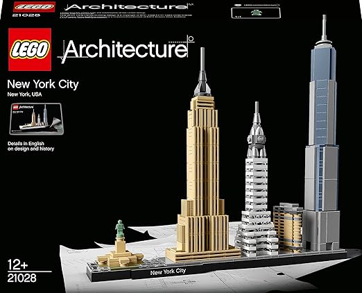 LEGO 21028 Architecture New York City Skyline, Collectible Model Kit for Adults to Build, Creative Activity, Home Decor Gift Idea for Men, Women, Husband, Wife, Him or her