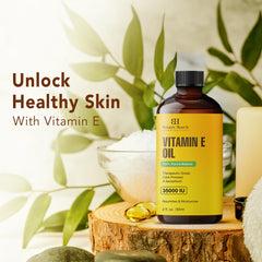 Botanic Hearth Vitamin E Oil | 35,000 IU | 100% Pure and Natural oil for Growth of Nails, Hair, Eyebrows & Eyelashes | Hair & Body Oil with Eyebrow & Eyelash Brush