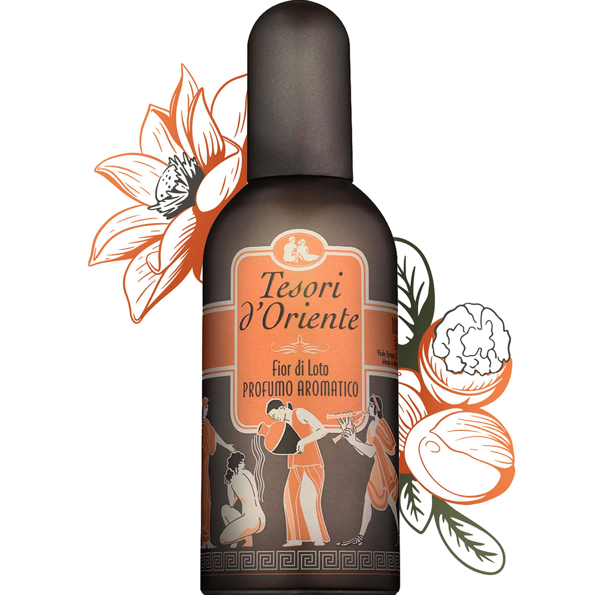 Tesori d'Oriente Perfumes for Women, Women’s Eau De Toilette Spray, Men’s Fragrances -100ml 3.38fl.oz [Italian Import]-(Lotus Flower)