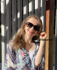 FEISEDY Women Polarized Sunglasses 100% UV400 Vintage Square Sun Glasses Outdoor Driving Fashion Shades for Women B2526