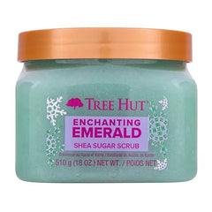 Tree Hut Enchanting Emerald Shea Sugar Scrub Exfoliating Body Scrub Removes Dead, Dry Skin for a Soft & Hydrated Feel Limited Edition Holiday Nourishing Essential Body Care 18 fl oz.