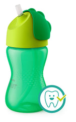 AVENT Philips Straw Cup, 10oz (Green, Plastic)