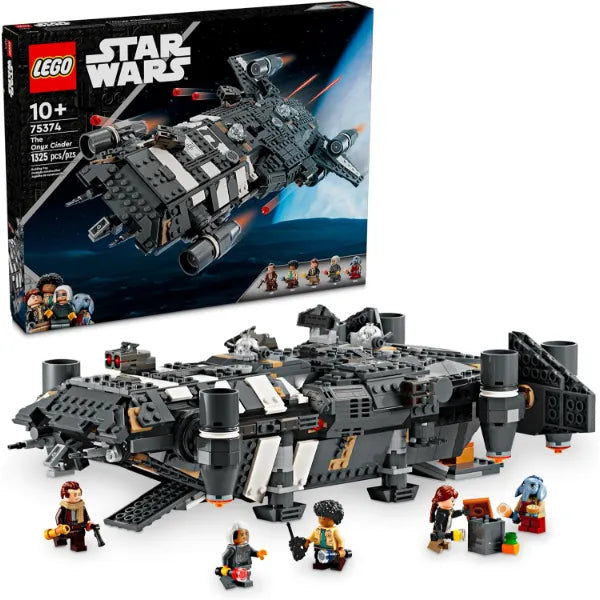 LEGO Star Wars Skeleton Crew The Onyx Cinder Spaceship Toy - Star Wars Building Toy Set for Kids, Birthday Gift for Fans - 75374