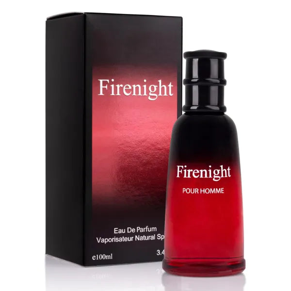 URBAN COLLECTION Firenight for Men Eau De Parfum 3.4 fl Oz- Top notes of Nutmeg Flower, Lavender, Cedar, Chamomile, Mandarin Orange, Hawthorn, Bergamot & Lemon - Citrus Cologne for Day & Night Use Elegant 100ml Bottle
