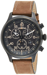 Timex Mens Quartz Watch, Chronograph Display And Leather Strap - T49905