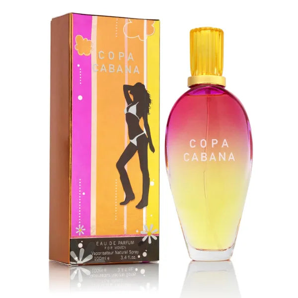 URBAN COLLECTION Copa Cabana for Women - Top Notes of Lemons, Orange & Jasmine petals - Base Scents of Amber - Fruity, Citrusy & Woody Accords - Natural & Free of Parabens - Elegant 100ml Bottle, Parfume For Women