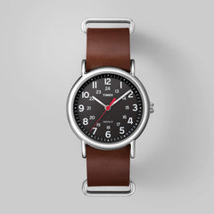 Timex Weekender 38 mm Watch - Brown Slip-thru