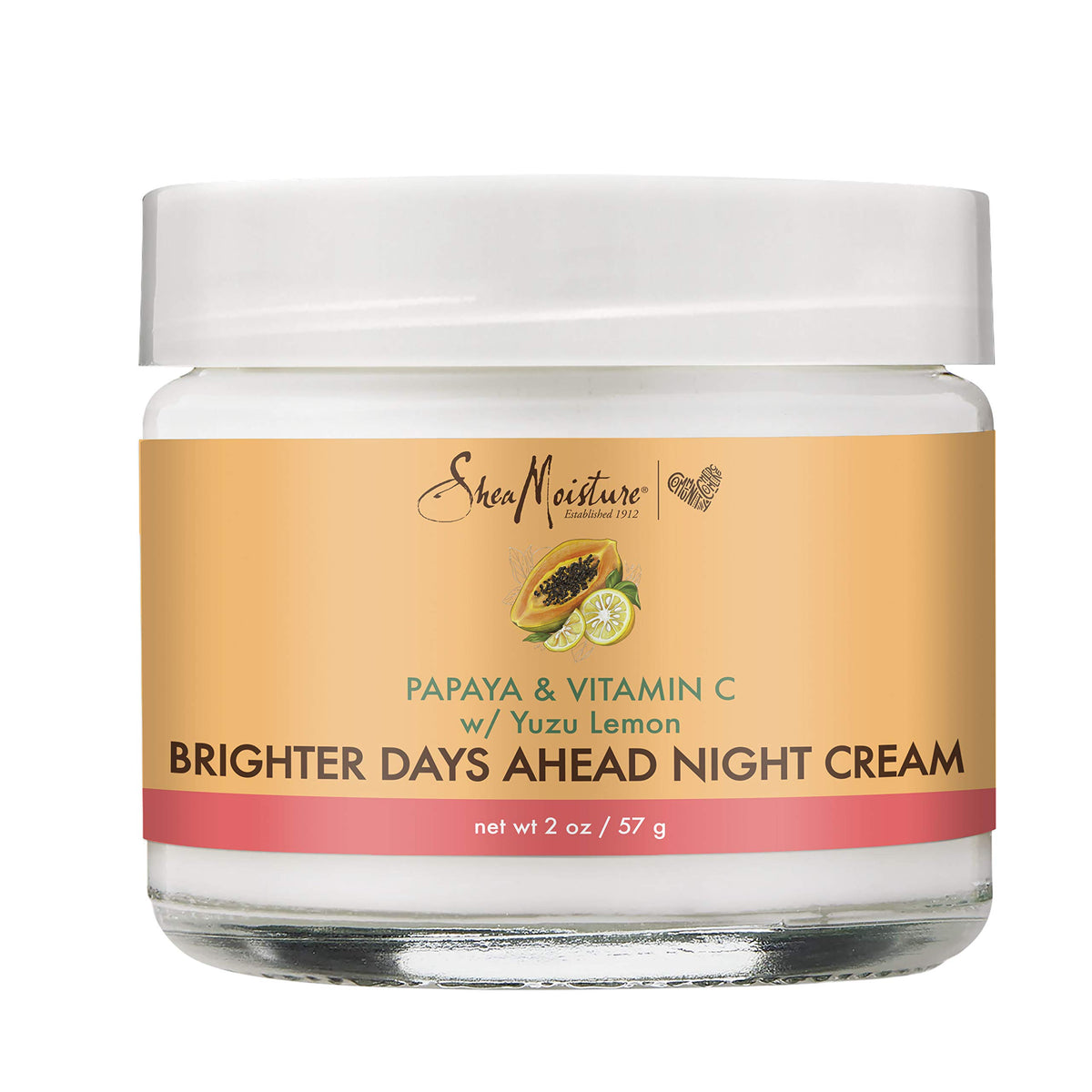 SHEA MOISTURE Sheamoisture Night Cream For Dull, Uneven Skin Papaya and Vitamin C Skin Care Moisturizer 2 Ounce (Pack of 1)