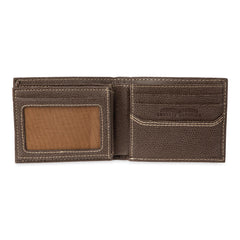 Levi's Men's RFID Extra Capacity Slim Bifold Wallet with Multiple Card Slots - Brown