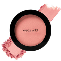 wet n wild Color Icon Blush, Effortless Matte Natural Sheer Glow & Seamless Blend, Luxuriously Infused Smooth Jojoba Oil, Cruelty-Free & Vegan - Pinch Me Pink(Packaged)