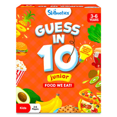 Skillmatics Guess in 10 Junior Food We Eat for Kids, Boys, Girls, and Families Who Love Card Games, Board Games and Educational Toys, Travel Friendly, Gifts for Ages 3, 4, 5, 6