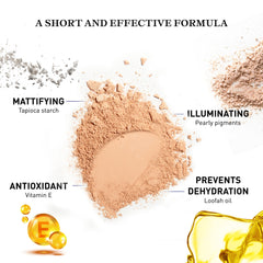 Embryolisse Radiant Complexion Compact Powder. Mineral Bronzing Powder for a Natural Glow. Universal Shade, Oil & Shine Control, 0.42 Oz