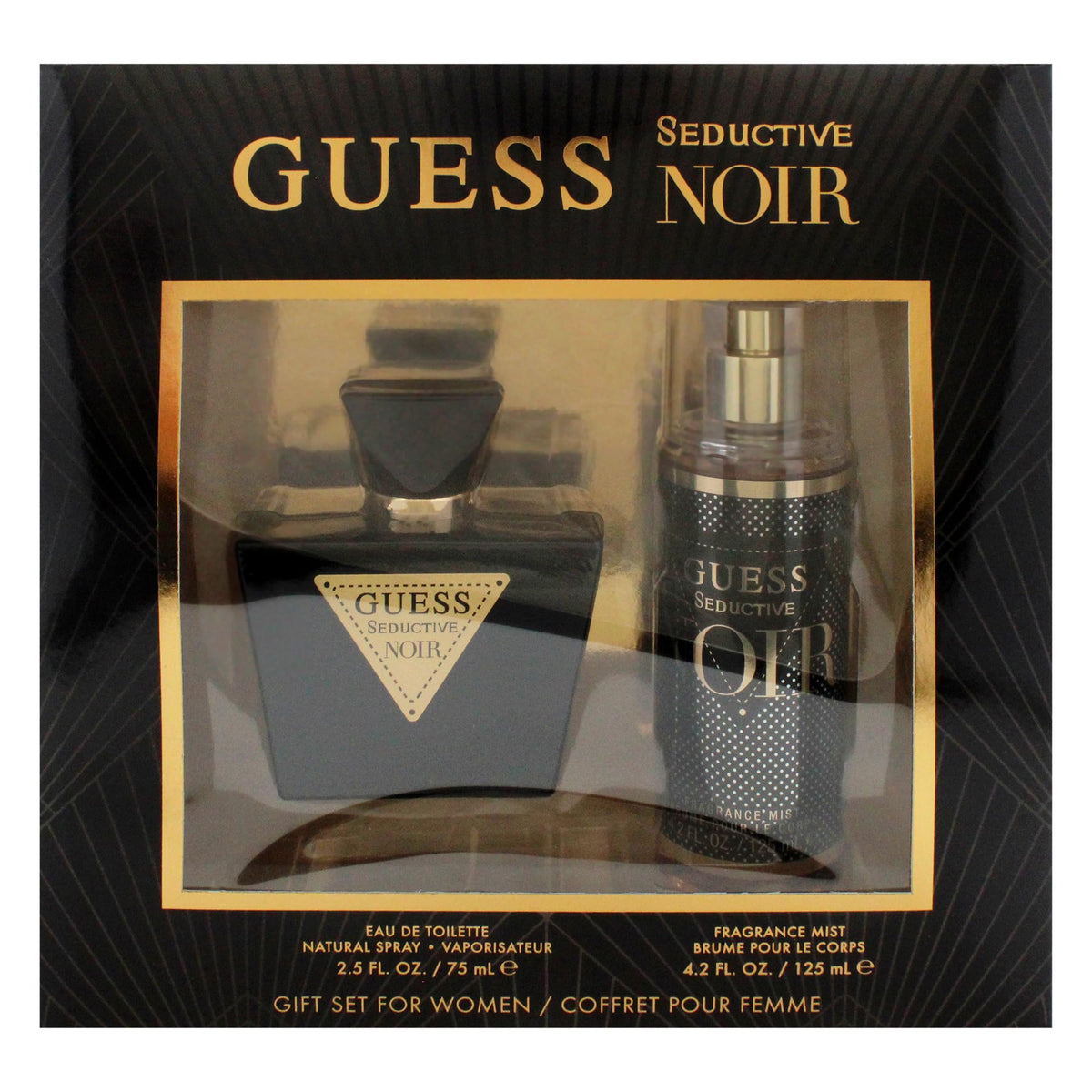 GUESS SEDUCTIVE NOIR FOR WOMEN (W) SET EDT 75ML + BM 125ML