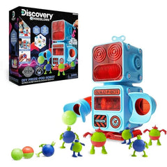Discovery DIY Prize Pod Robot Kit, 52 Piece Vending Machine Building Set, 12 Transforming Capsules, Educational Science Experiment, Engineering STEM Project, Robotics Toy Gift Kids Age 8+