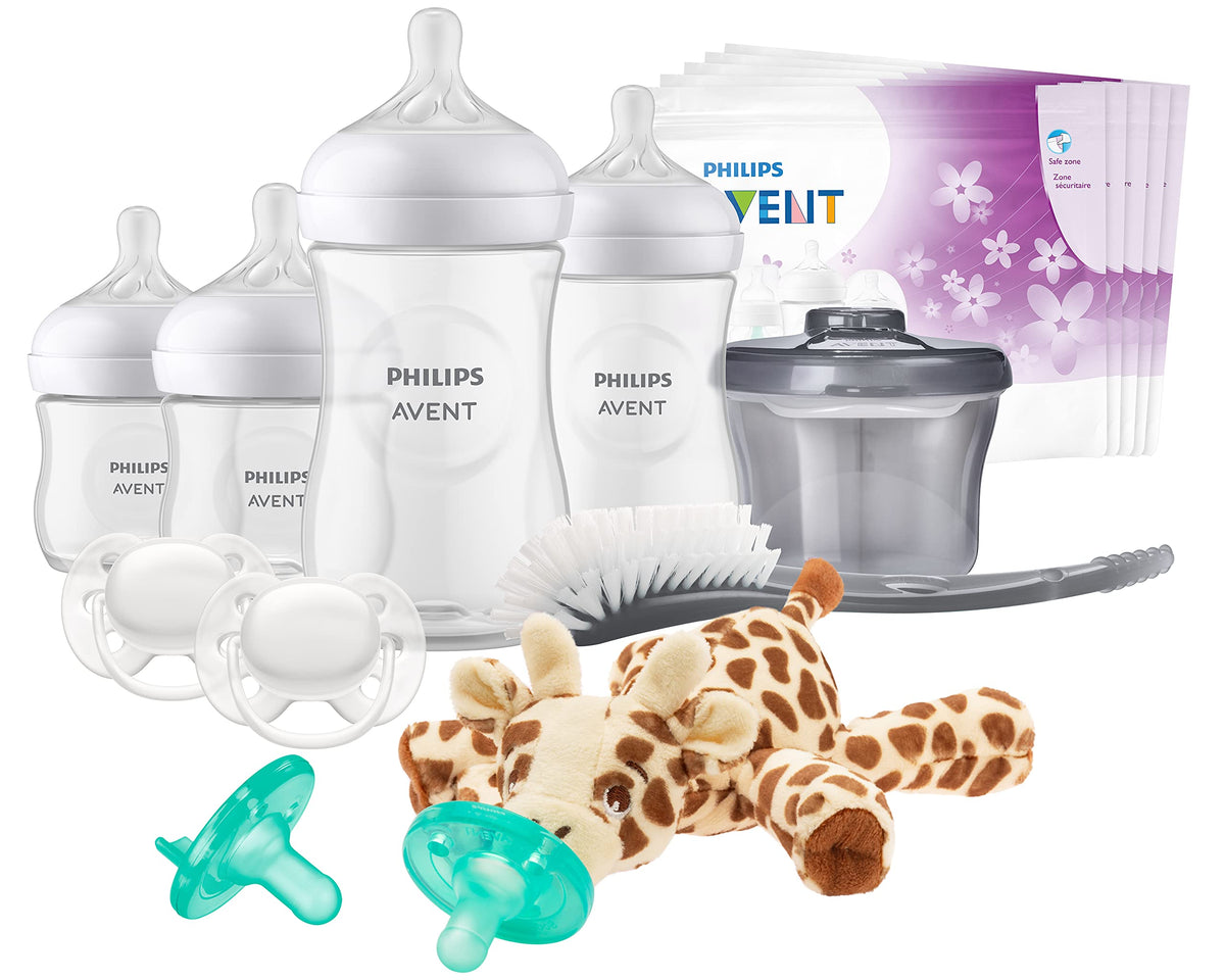 AVENT Philips Natural Baby Bottle Essentials Baby Gift Set, SCD839/02