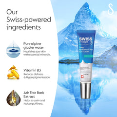 Swiss Image Eye Cream for Deep Hydration with Niacinamide 15 ml | Reduces Dark Circles, Puffiness & Fine Lines | Brightens & Firms Delicate Under-Eye Area | For All Skin Types - Swiss Made
