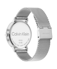 Calvin Klein MODERN MESH Men's Watch, Analog - Silver / Blue