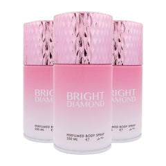 Bright Diamond Body Spray 250ML, 3 piece Set by Elegant